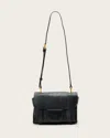 Allsaints Leather Ursa Leather Mini Crossbody Bag In Black