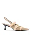 Allsaints Vivian Slingback Pointed Toe Pump In Brown