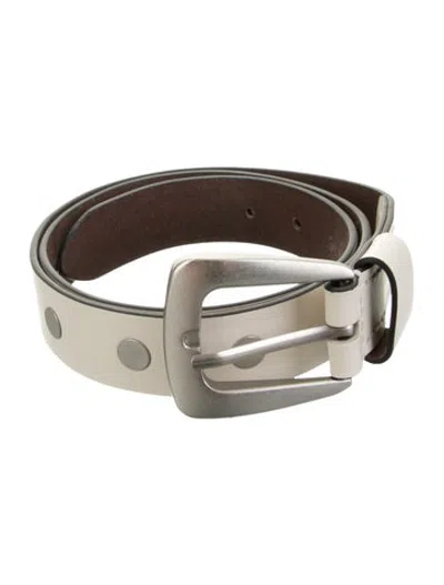 Pre-owned Allsaints Leather Waist Belt In Neutrals