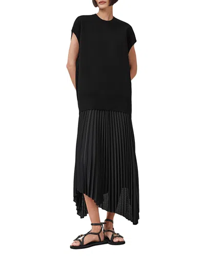 Allsaints Leia Harley 2-in-1 Dress In Black