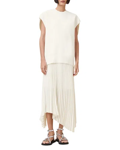 Allsaints Leia Harley 2-in-1 Dress In Chalk White