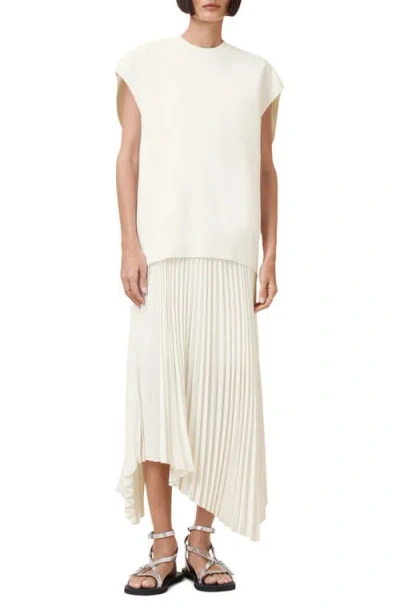 Allsaints Leia Harley 2-in-1 Dress In Chalk White