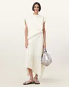 Allsaints Leia Harley 2-in-1 Dress In Chalk White