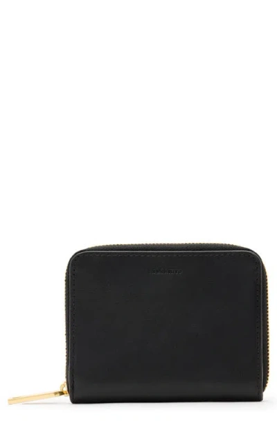 Allsaints Womens Lena Zipped Leather Wallet Black