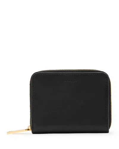 Allsaints Womens Lena Zipped Leather Wallet Black