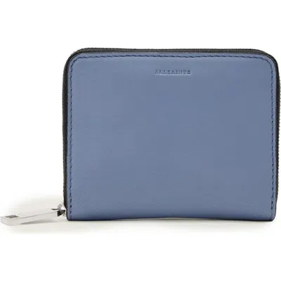 Allsaints Lena Hex Leather Zip Wallet In Pink