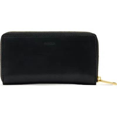 Allsaints Lena Zip Wallet In Black