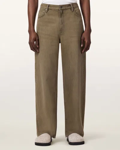Allsaints Lenny Loose Fit Wide Leg Denim Jeans