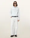 Allsaints Lenny Loose Fit Wide Leg Denim Jeans In Bleach White