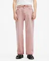 Allsaints Lenny Loose Fit Wide Leg Denim Jeans In Luna Pink