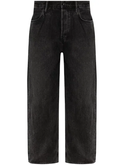 Allsaints Lenny Straight Jeans In Black
