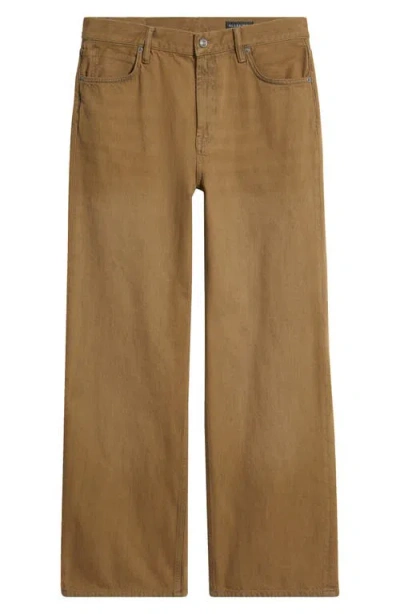 Allsaints Lenny Straight Leg Jeans In Brown