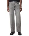 Allsaints Lenny Loose Fit Wide Leg Denim Jeans In Light Grey