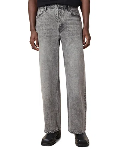 ALLSAINTS LENNY WIDE LEG JEANS IN LIGHT GRAY