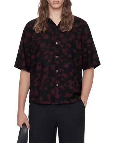 Allsaints Leo Short Sleeve Shirt In Multi