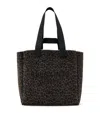 Allsaints Leopard Izzy Tote Bag In Brown