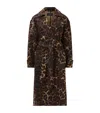 Allsaints Womens Leopard Brown Abel Leopard-print Cotton Trench Coat In Animal Print