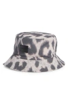 Allsaints Leopard Print Bucket Hat In Brown