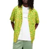 Allsaints Leopaz Animal Print Relaxed Fit Shirt In Lizard Green