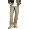 Allsaints Lewes Slim Fit Cargo Trousers In Faded Khaki Green