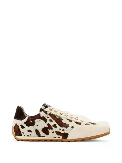 Allsaints Liam Animal-print Sneakers In Multi