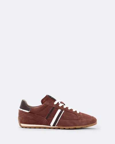 Allsaints Liam Leather And Suede Low-top Sneakers In Multi