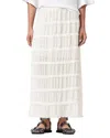 Allsaints Lila Tiered Maxi Skirt In Neutral