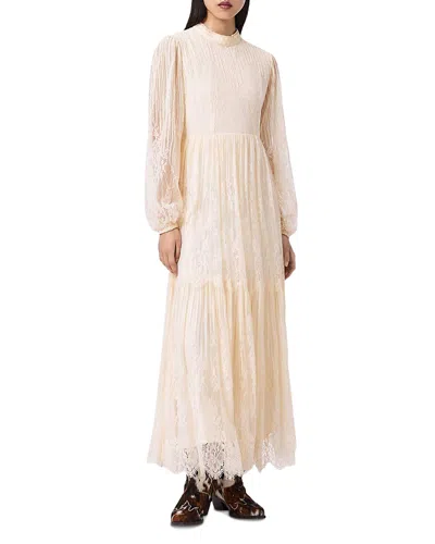 Allsaints Lillian Embellished Maxi Dress In Neutral