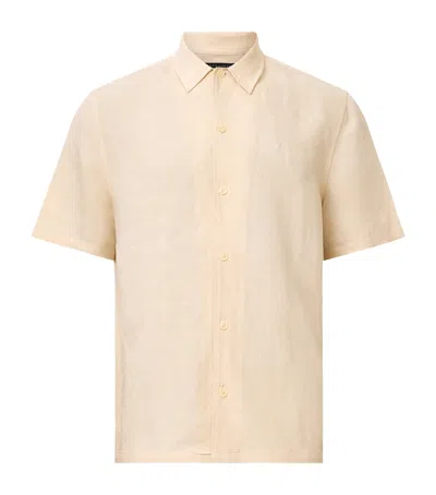 ALLSAINTS LINEN-BLEND BANDOL SHIRT