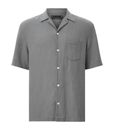 ALLSAINTS LINEN-BLEND VEDA SHIRT