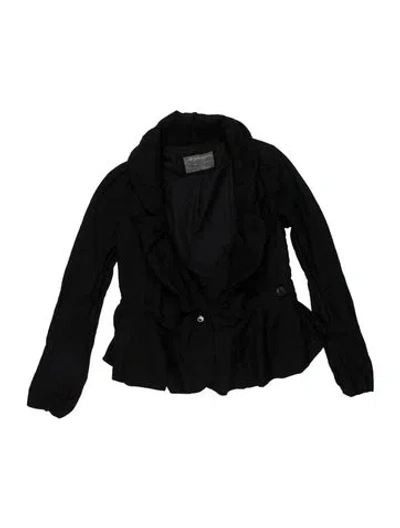 Pre-owned Allsaints Linen Jacket In Black