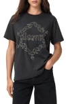Allsaints Drip Tee In Black
