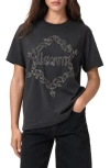 Allsaints Drip Tee In Black