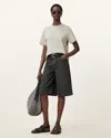 Allsaints Lisa Boxy Crew Neck T-shirt In Abbey Stone Green