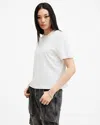 Allsaints Lisa Boxy Crew Neck T-shirt In White