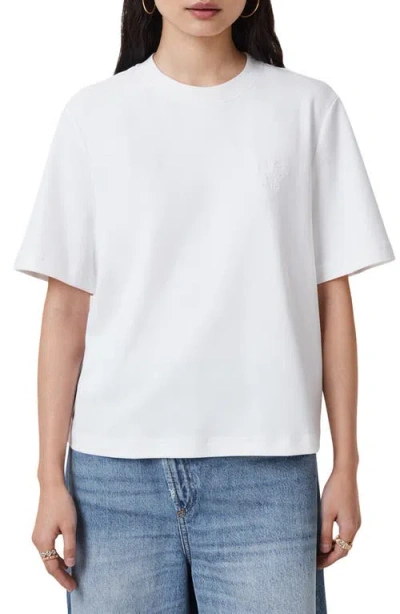 Allsaints Lisa Cotton Crewneck T-shirt In Multi