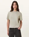 Allsaints Lisa Haven T-shirt In Light Ash Green