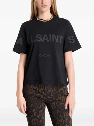 Allsaints Lisa Logo-print T-shirt In Black