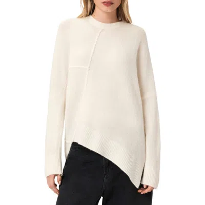 Allsaints Lock Merino Wool Blend Sweater In Metallic