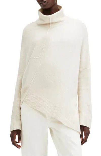 ALLSAINTS ALLSAINTS LOCK ROLL NECK ASYMMETRIC SWEATER