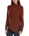 Allsaints Lock Roll Neck Wool-blend Sweater In Burgundy