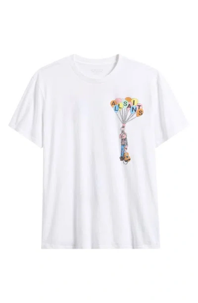 Allsaints Lofty Cotton Graphic T-shirt In White