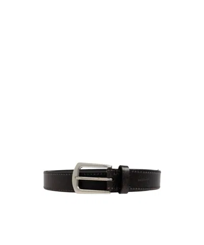 Allsaints Logo Belt In Brown