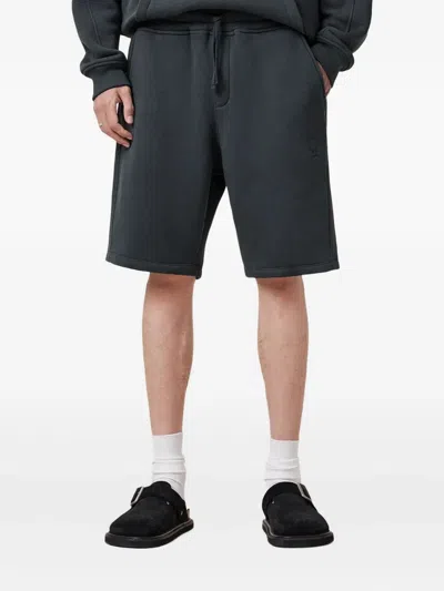 Allsaints Logo-embroidered Drawstring Track Shorts In Black