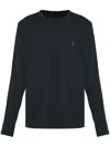 Allsaints Logo-embroidered T-shirt In Black