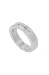 Allsaints Logo Engraved Band Ring