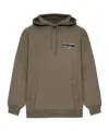 Allsaints Logo Print Hooded Sweater In Green
