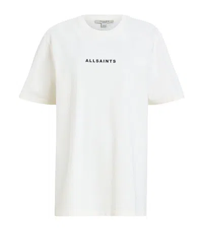 Allsaints Logo T-shirt In White