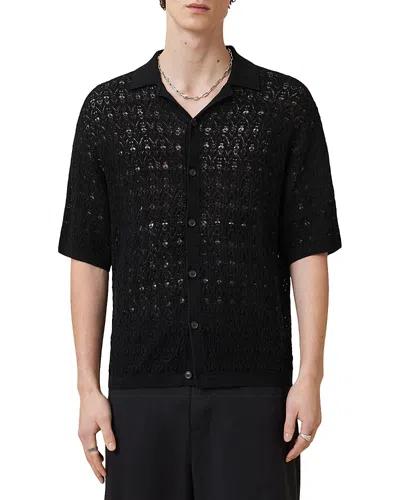 ALLSAINTS LOIRE SHORT SLEEVE BUTTON UP