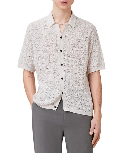ALLSAINTS LOIRE SHORT SLEEVE BUTTON UP